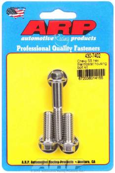 ARP - ARP Chevy Stainless Steel Thermostat Housing Bolt Kit - Hex - Chevy LS1 & LS2