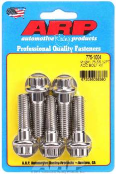 ARP - ARP 12 mm x 1.75 Thread Bolt 40 mm Long 14 mm 12 Point Head Stainless - Natural
