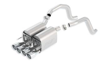 Borla Performance Industries - Borla Touring Rear Section - Includes 4 x 7 in. Round Mufflers/Mounting Hardware/Paddle Shift
