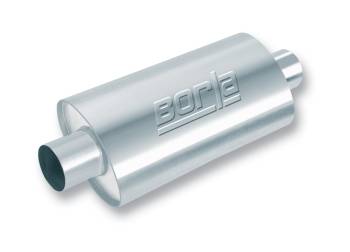 Borla Performance Industries - Borla XR-1 Oval Racing Muffler - Inlet: 3" - Outlet: 3" - Case Dimensions: 16" x 4 1/4" x 7 7/8"