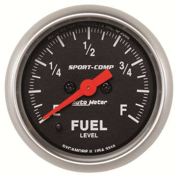 Auto Meter - Auto Meter Sport-Comp Electric Fuel Level Gauge - 2-1/16 in.
