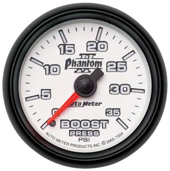 Auto Meter - Auto Meter Phantom II Mechanical Boost Gauge - 2-1/16 in.