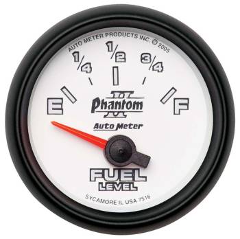 Auto Meter - Auto Meter Phantom II Electric Fuel Level Gauge - 2-1/16 in.