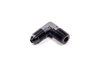 Fragola Performance Systems - Fragola Aluminum AN to NPT 90 Adapter - Black -03 AN to 1/8" NPT