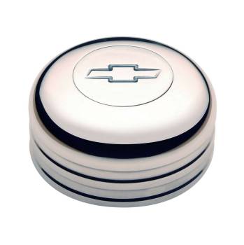 GT Performance - GT Performance GT3 Polished Horn Button-Chevy Bowtie Engraved
