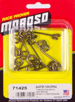 Moroso Performance Products - Moroso Quick Fastener Spring - 1" Spring; Spring Height: .250" - (10 Pack)