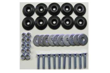 Dominator Racing Products - Dominator Racing Products Flathead Countersunk Bolt Kit Countersunk Washers/Nuts - Black