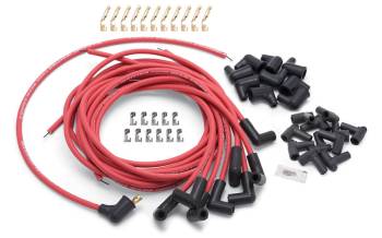 Edelbrock - Edelbrock Max-Fire Spark Plug Wire Set Spiral Core 8.5 mm 90 Degree Plug Boots HEI/Socket Style Cut-To-Fit - Red