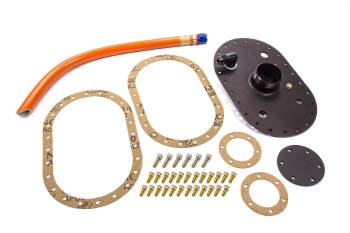 Fuel Safe Systems - Fuel Safe Systems 6 x 10" Oval 12 Bolt Flange Fuel Cell Filler Plate Cap/Pick-up/Gaskets/Hardware Included Aluminum - 22 Gallon Fuel Cell