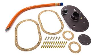 Fuel Safe Systems - Fuel Safe Systems 6 x 10" Oval 12 Bolt Flange Fuel Cell Filler Plate Cap/Pick-up/Gaskets/Hardware Included Aluminum - 28 Gallon Fuel Cell