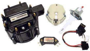 Proform Parts - Proform Performance Parts Cap/Coil/Dust Cover/Hardware/Module/Rotor/Vacuum Advance Distributor Tune Up Kit Black