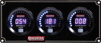 QuickCar Racing Products - QuickCar Digital 3-Gauge Panel OP/WT Volts