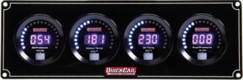 QuickCar Racing Products - QuickCar Digital 4-Gauge Panel OP/WT/OT/FP