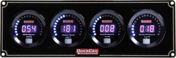 QuickCar Racing Products - QuickCar Digital 4-Gauge Panel OP/WT/FP/WP