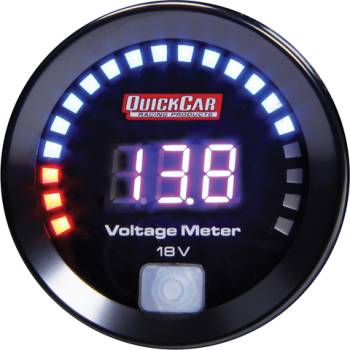 QuickCar Racing Products - QuickCar Digital Volt Gauge 8-18