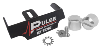 Pulse Racing Innovations - Pulse EZ Tear Black w/ Silver Tear Off Posts