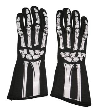 RJS Racing Equipment - RJS Double Layer Skeleton Gloves - White - XX-Small