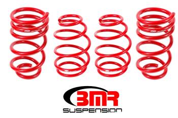 BMR Suspension - BMR Suspension Lowering Springs - 1" Drop - Red - 2010-15 Camaro