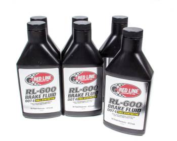Red Line Synthetic Oil - Red Line Synthetic Oil RL-600 Brake Fluid Case 6x16oz