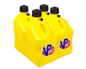 VP Racing Fuels - VP Racing Fuels 5 Gallon Motorsports Utility Jug - Square - Yellow (Case of 4)
