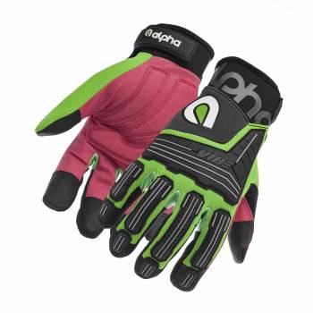 Alpha Gloves - Alpha Gloves Vibe - Fluorescent Green - Large