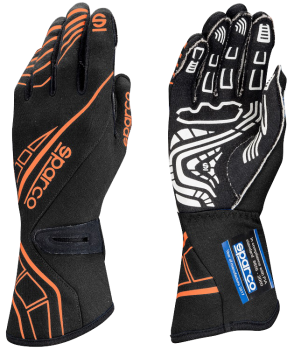 Sparco Lap RG-5 Racing Gloves - Black/Orange 001311NRAF