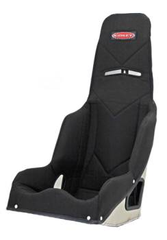 Kirkey Racing Fabrication - Kirkey 55 Series Tweed Seat Cover (Only) - Black - 17"