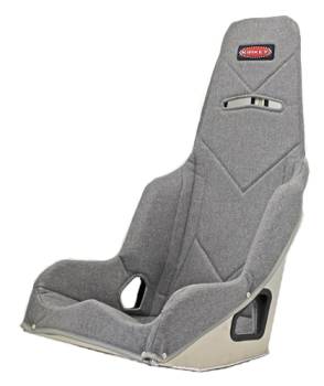 Kirkey Racing Fabrication - Kirkey 55 Series Tweed Seat Cover (Only) - Grey - 17"