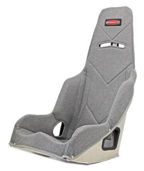 Kirkey Racing Fabrication - Kirkey 55 Series Tweed Seat Cover (Only) - Grey - 20"