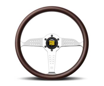 Momo - Momo Super Grand Prix Steering Wheel - 350mm - Mahogany Wood / Chrome Spokes