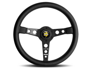 Momo - Momo Prototipo 6C Steering Wheel - 350mm - Black Leather - Carbon Fiber Spokes