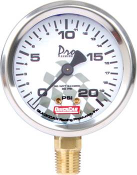 QuickCar Racing Products - QuickCar Tire Pressue Gauge Head (Only) - 0-20 PSI