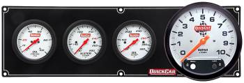 QuickCar Racing Products - QuickCar Extreme 3 Gauge Panel w/ 5" Tach - OP/WT/OT