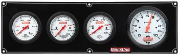 QuickCar Racing Products - QuickCar Extreme 3 Gauge Panel w/ 3-3/8" Tach - OP/WT/OT