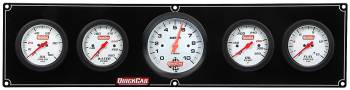 QuickCar Racing Products - QuickCar Extreme 4 Gauge Panel w/ 3-3/8" Tach - OP/WT/OT/FP