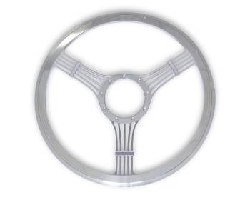 Billet Specialties - Billet Specialties Banjo Steering Wheel 15-1/2" Diameter 3 Spoke Aluminum - Polished
