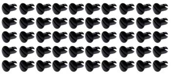 Ti22 Performance - Ti22 Oval Head Dzus Buttons .550 Long - Pack of 50 - Black