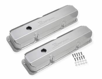 Holley Performance Products - Holley Sniper Fabricated Aluminum Valve Cover - Ford FE - Silver Finish