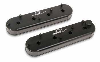 Holley - Holley GM Track Series LS Valve Covers - Satin Black