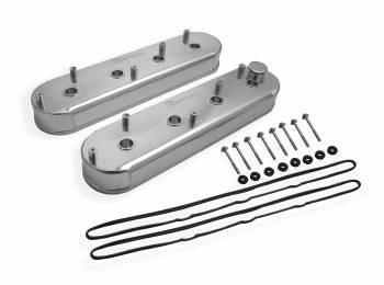 Holley Sniper - Sniper Fabricated Aluminum LS Valve Covers - Silver