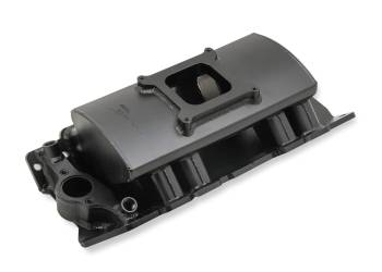 Holley - Holley Fabricated Intake Manifold BBC Single Plane 1 x 4150 Black with Sniper Logo