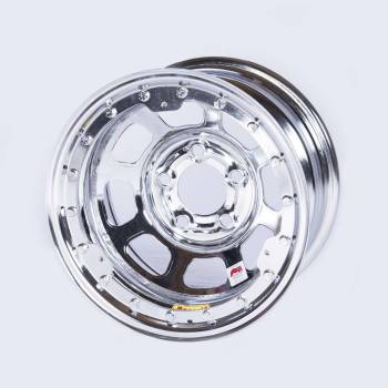 Bassett Racing Wheels - Bassett D-Hole Beadlock Wheel - 15" x 8" - Chrome - 3" Backspace - 5 x 5" Bolt Pattern