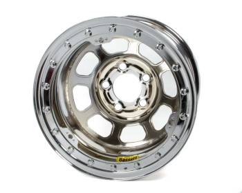Bassett Racing Wheels - Bassett D-Hole Lightweight Wheel - 15" x 8.75" - Chrome - 2" Backspace - 5 x 5" Bolt Pattern