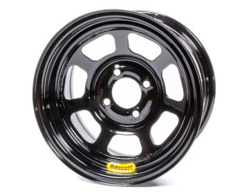 Bassett Racing Wheels - Bassett Inertia Advantage Wheel - 13 x 7" - Black- 4" Backspace - 4 x 100 mm