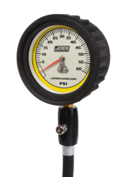 Joes Racing Products - Joes Pro Tire Gauge 0-60 PSI with Hold Valve