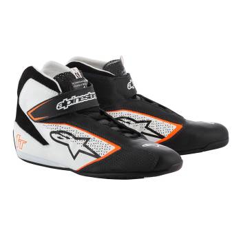 Alpinestars Tech-1 T Shoe - Black/White/Orange 2710119-1241