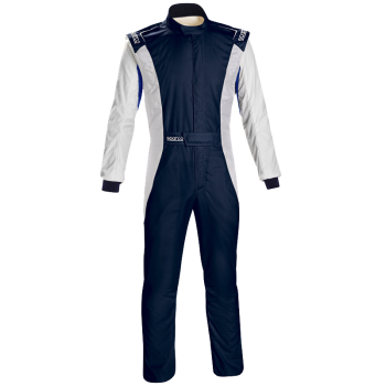 Sparco Competition US Boot Cut Suit - Navy/White 001128SFBBMBI