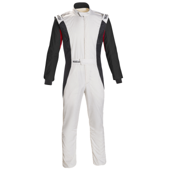 Sparco Competition US Boot Cut Suit - White/Black 001128SFBBINR