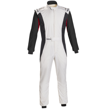 Sparco Competition US Suit - White/Black 001128SFIBINR