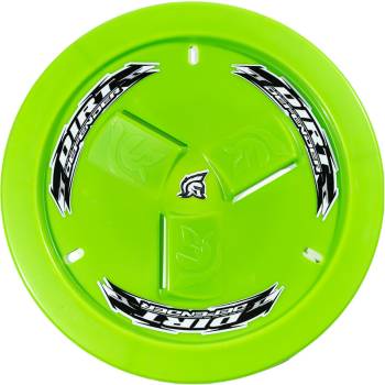 Dirt Defender Racing Products - Dirt Defender Quick Release Fastener Mud Cover Vented Cover Only Plastic - Fluorescent Green